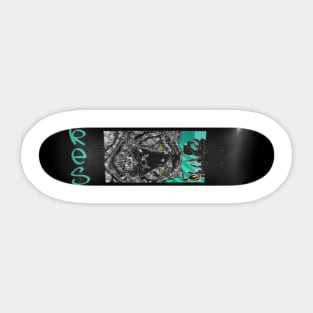 Knotty ends surf cold heart Sticker